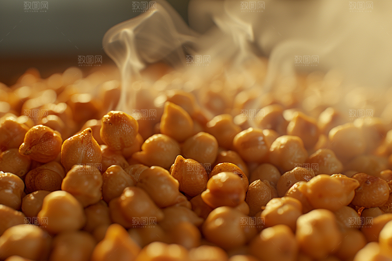 油炸黄金豆美食膨化食品摄影图