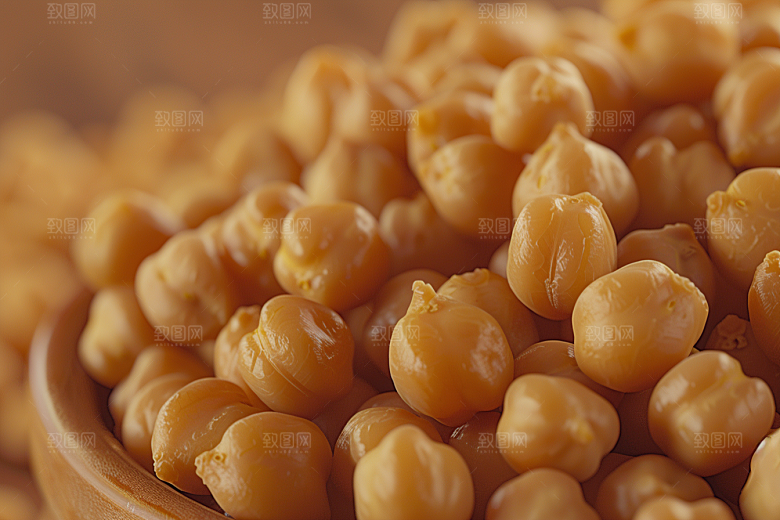 油炸黄金豆小吃零食摄影图