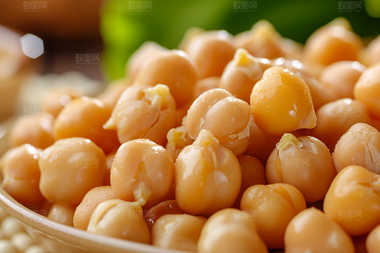 油炸黄金豆美食素材摄影图