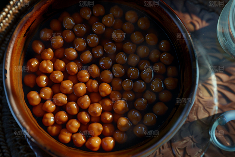 油炸黄金豆高清美味摄影图