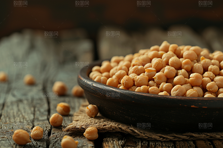 油炸黄金豆素材美食摄影图