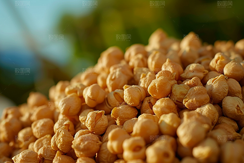 油炸黄金豆素材膨化食品摄影图