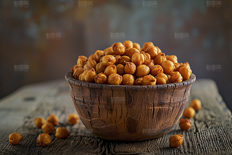 油炸黄金豆美味油炸食品摄影图