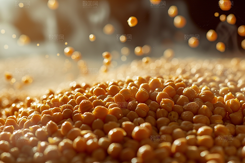 油炸黄金豆美味美食摄影图