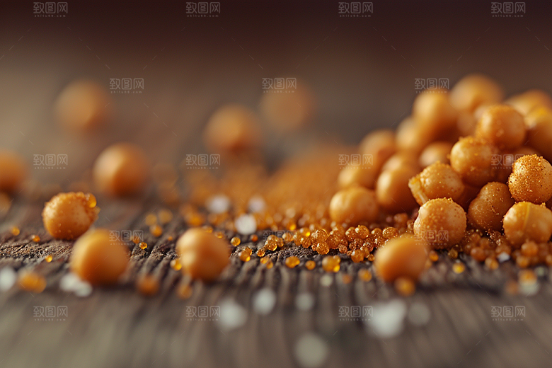 油炸黄金豆小吃美食摄影图