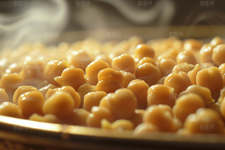 油炸黄金豆美食零食摄影图