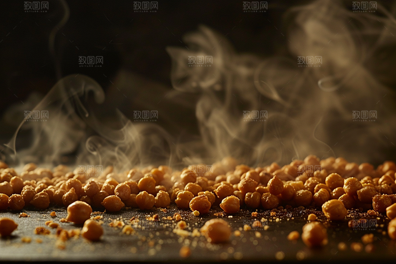 油炸黄金豆美食美味摄影图