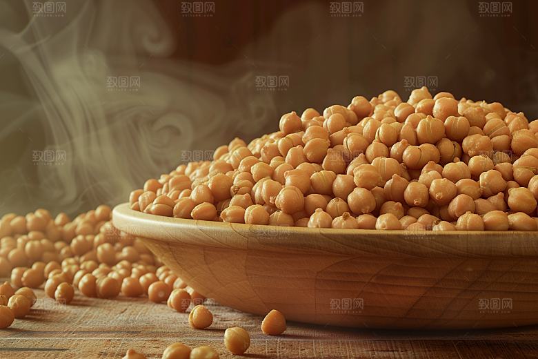 油炸黄金豆美食地方特色摄影图