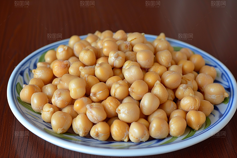 油炸黄金豆膨化食品油炸食品摄影图