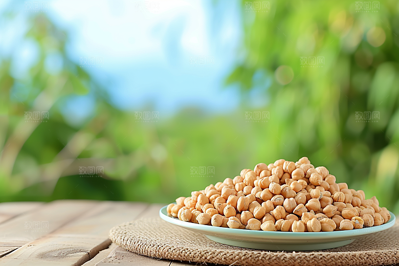 油炸黄金豆美食地方特色摄影图