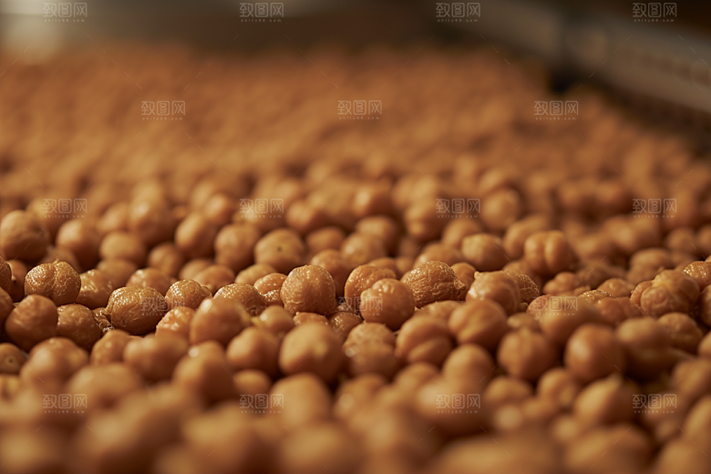油炸黄金豆美食地方特色摄影图