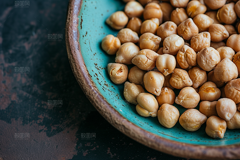 油炸黄金豆地方特色小吃摄影图