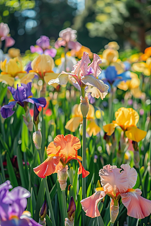 鸢尾花自然特写素材