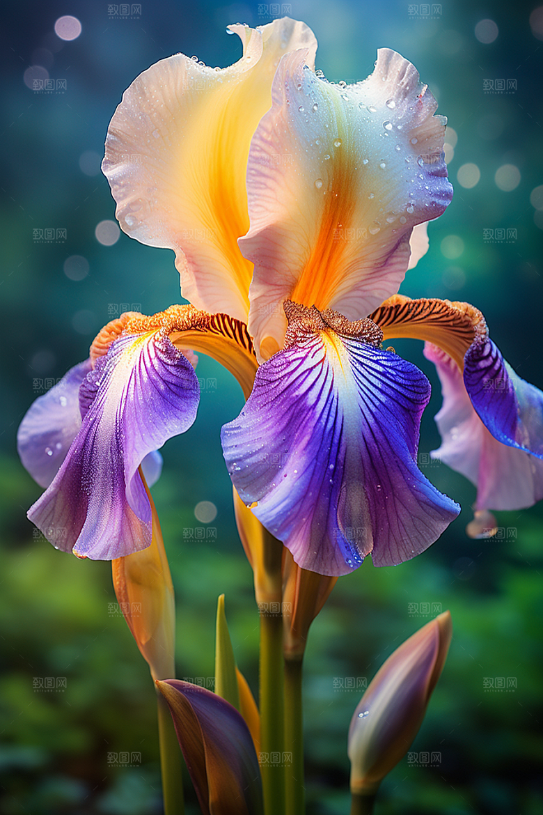 鸢尾花花卉自然素材