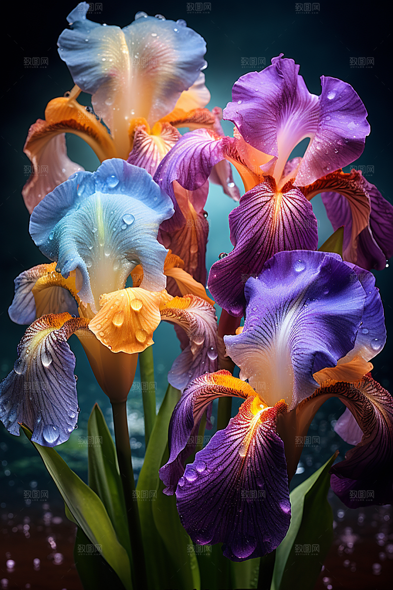 鸢尾花高清植物素材