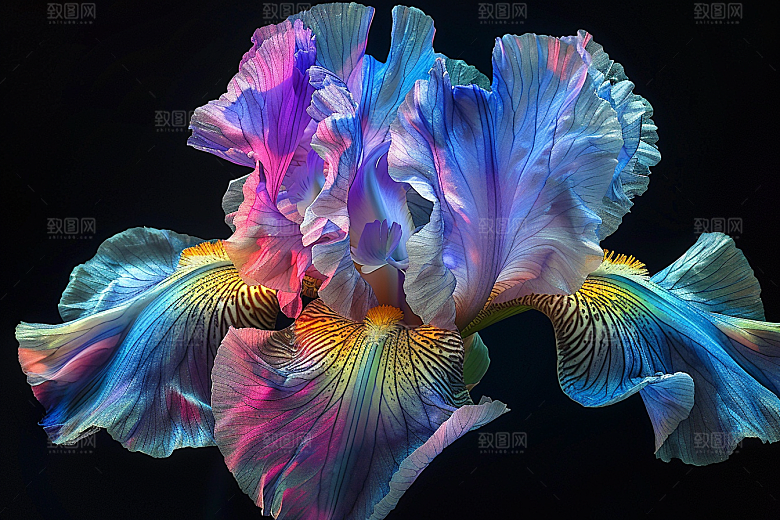 鸢尾花高清花朵素材