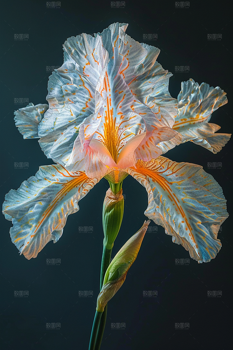 鸢尾花花朵浪漫素材
