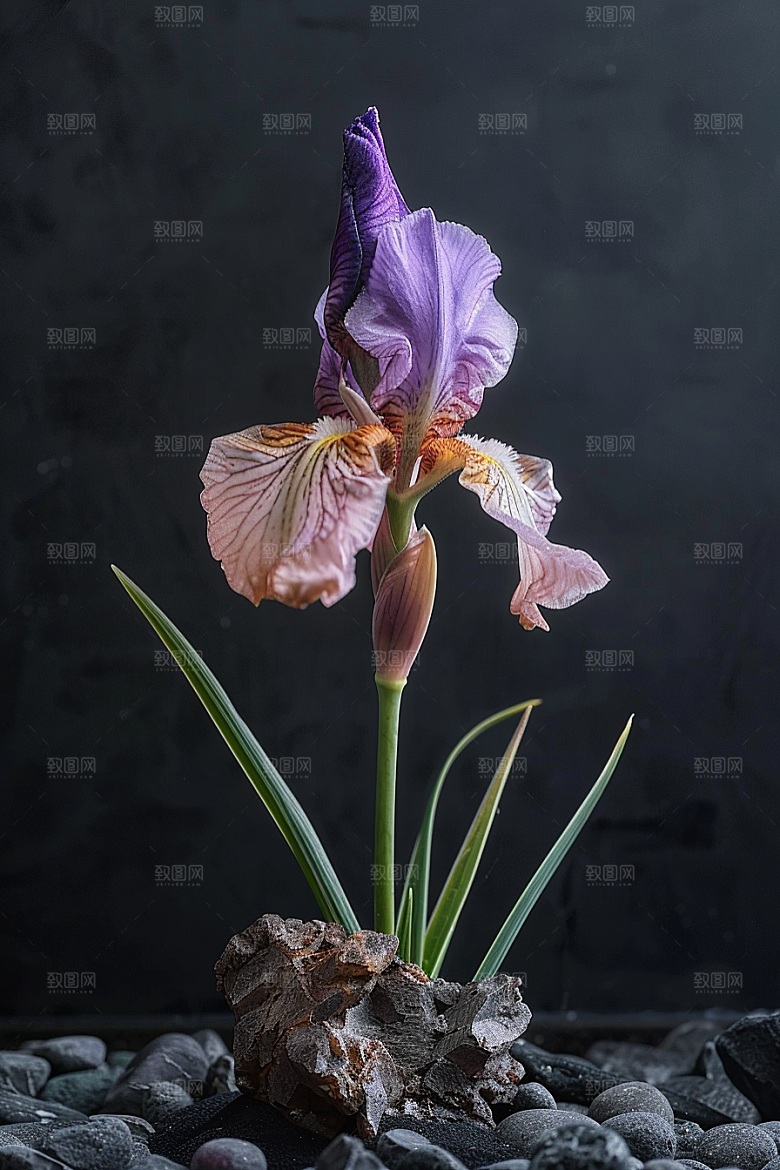 鸢尾花高清紫色素材