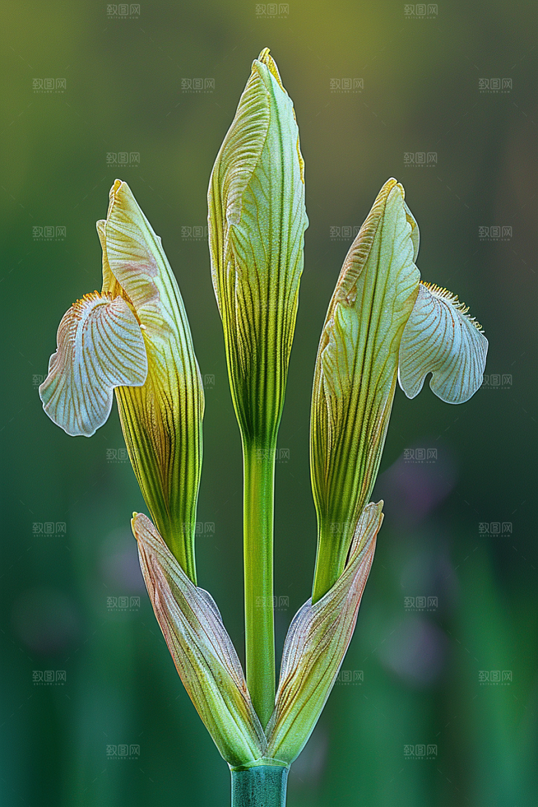鸢尾花高清油画风素材