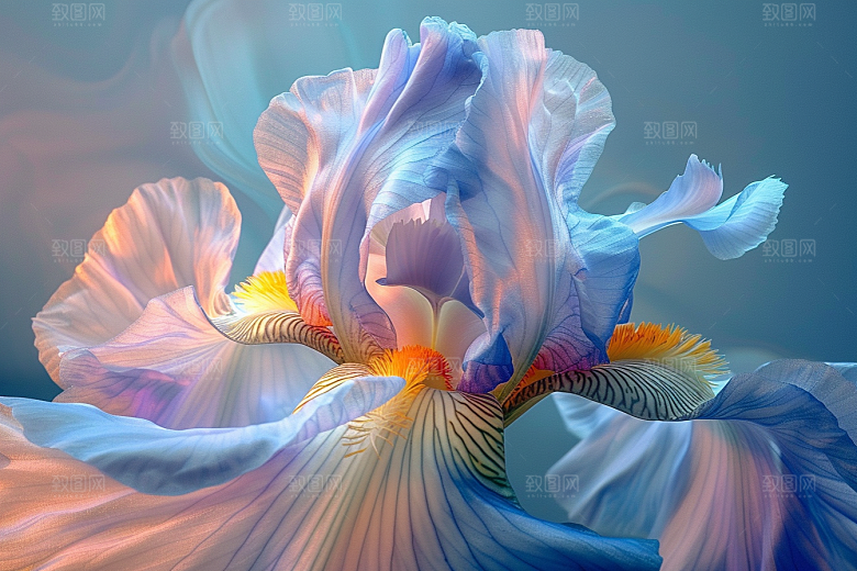 鸢尾花花朵自然素材