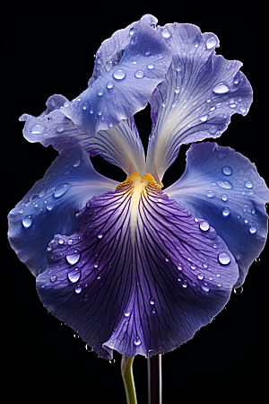 鸢尾花紫色花朵素材