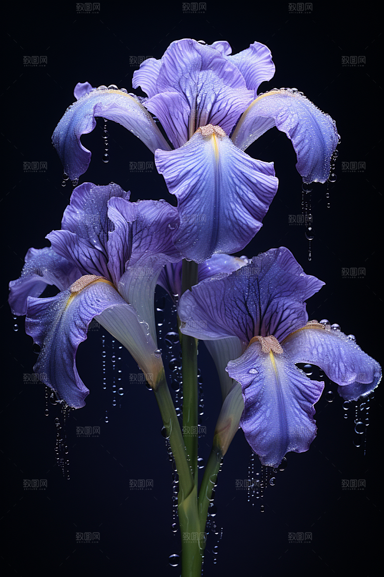 鸢尾花花朵植物素材
