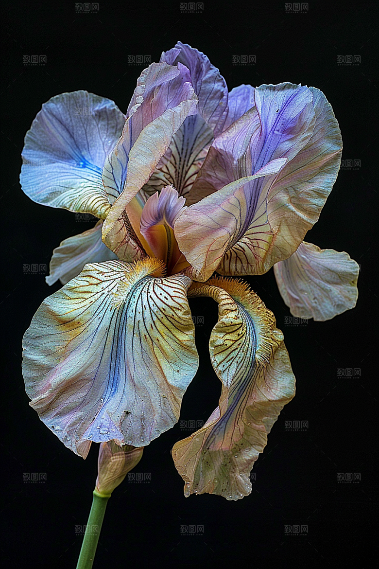 鸢尾花唯美花朵素材