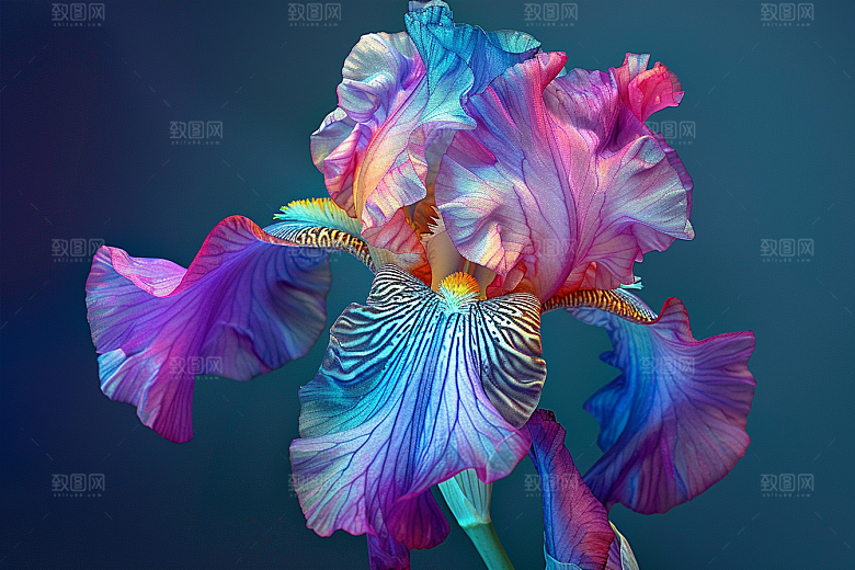 鸢尾花浪漫植物素材