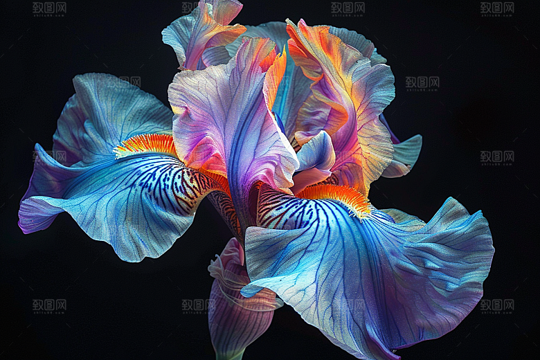 鸢尾花花卉高清素材
