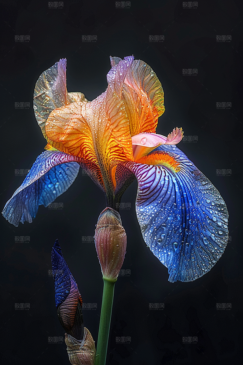 鸢尾花植物高清素材