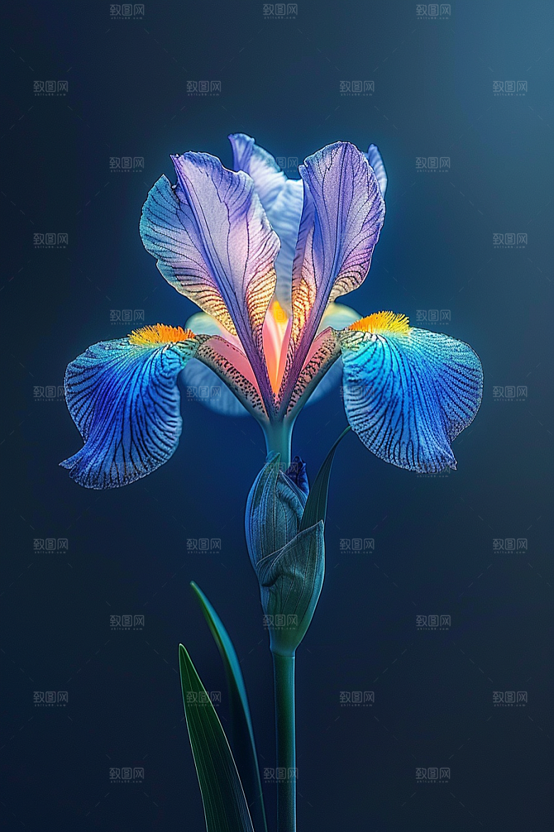鸢尾花清新高清素材