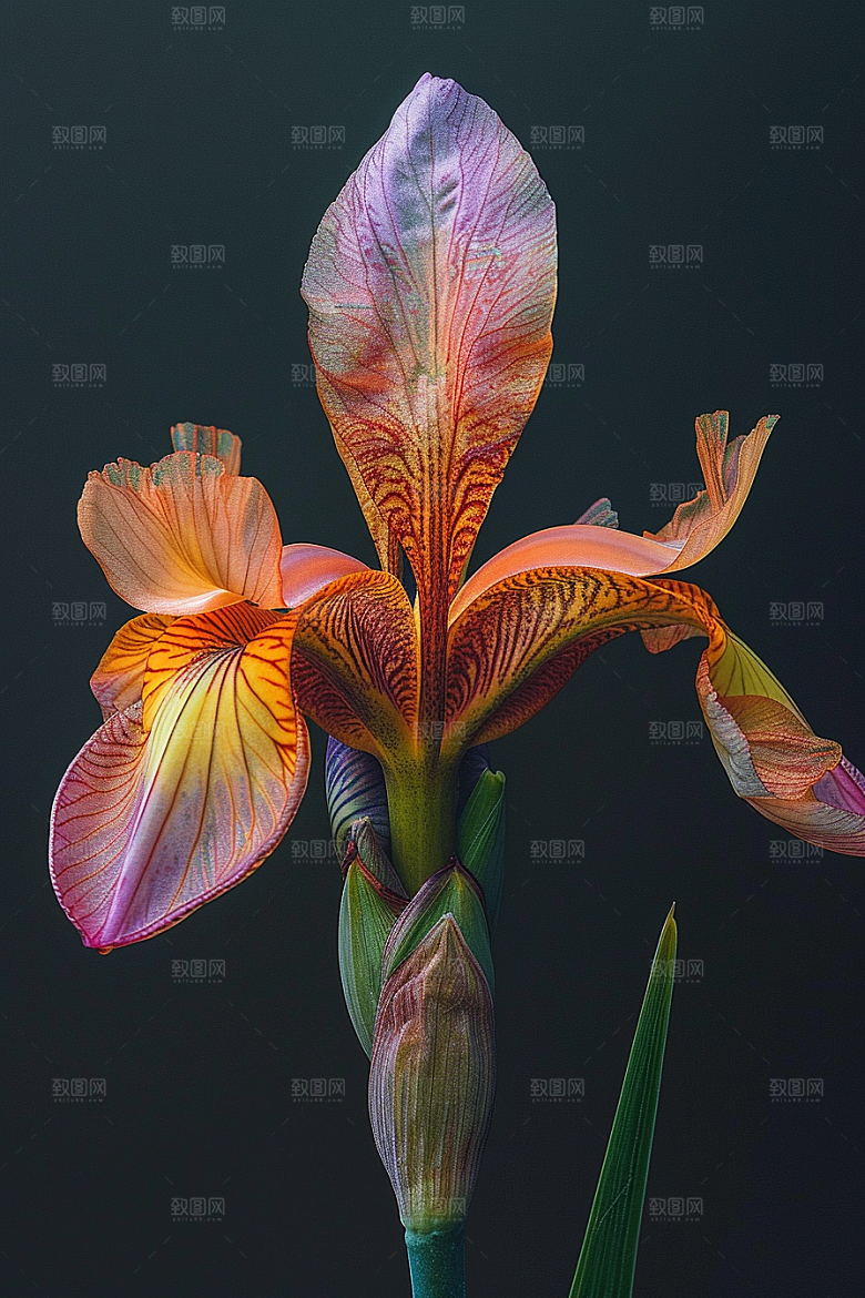 鸢尾花唯美花卉素材