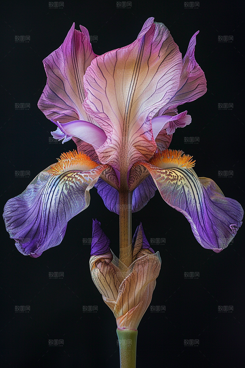 鸢尾花唯美花卉素材