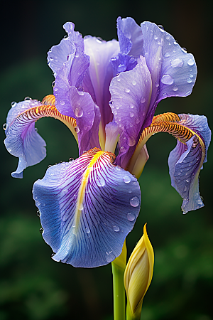 鸢尾花紫色花朵素材