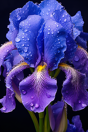 鸢尾花花朵浪漫素材