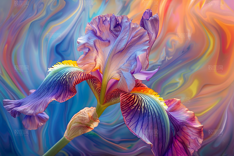 鸢尾花清新高清素材