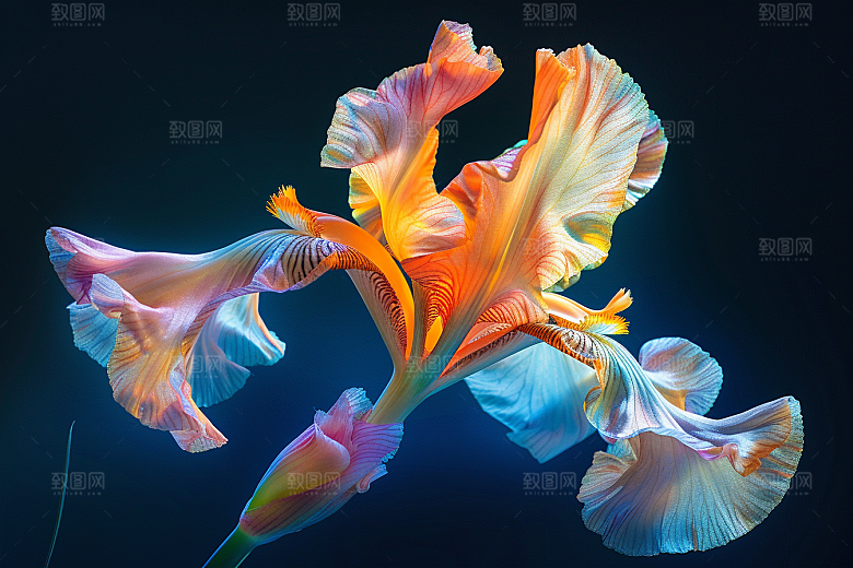 鸢尾花唯美高清素材