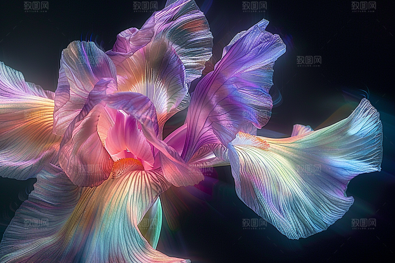 鸢尾花自然高清素材