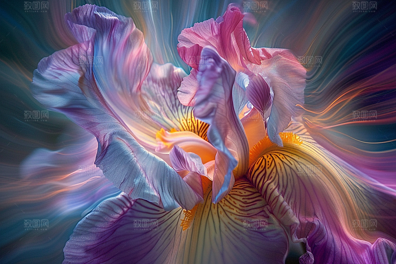 鸢尾花自然唯美素材