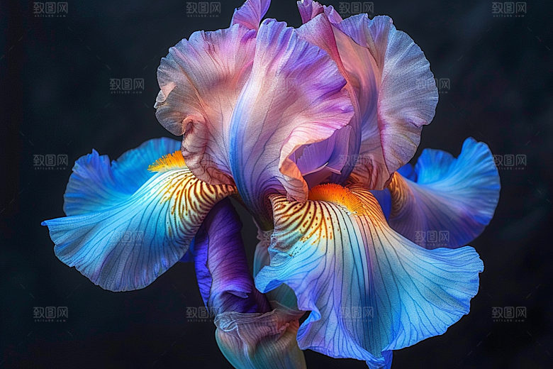 鸢尾花花朵植物素材