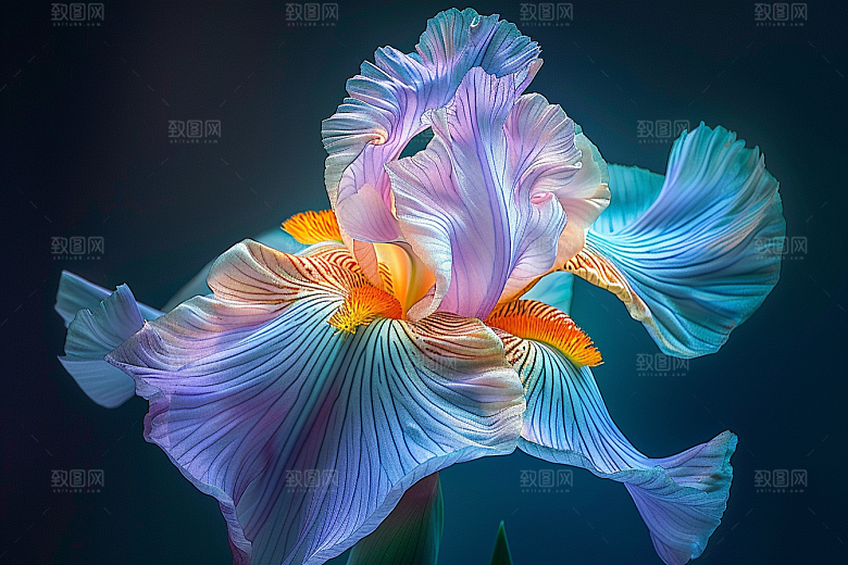 鸢尾花清新浪漫素材