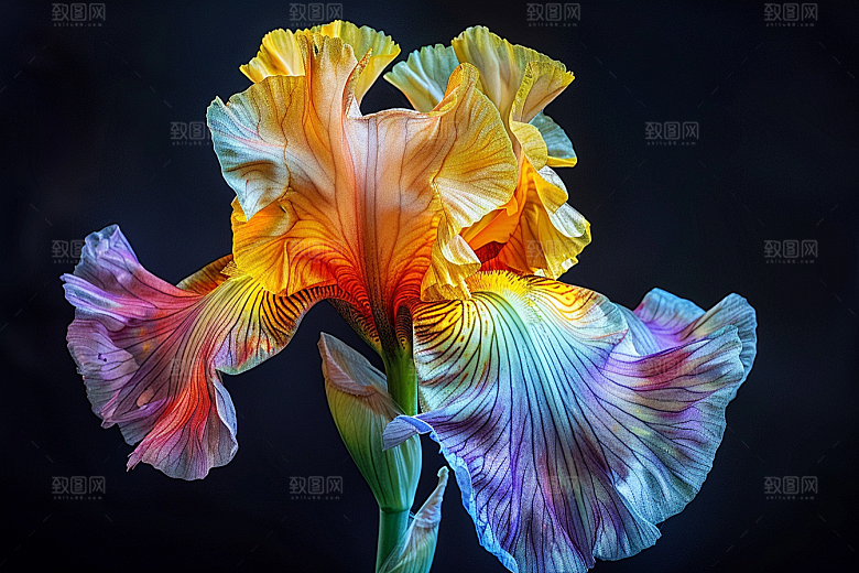 鸢尾花植物高清素材