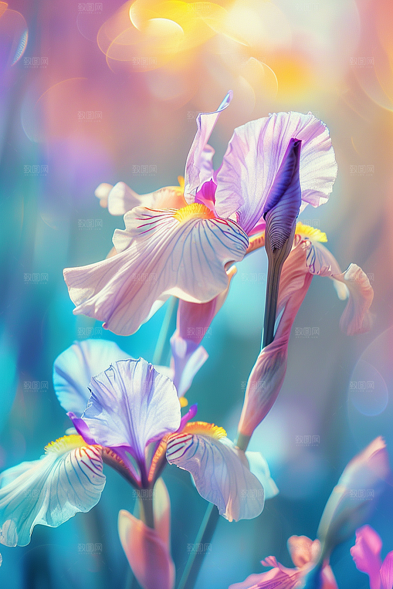 鸢尾花高清特写素材