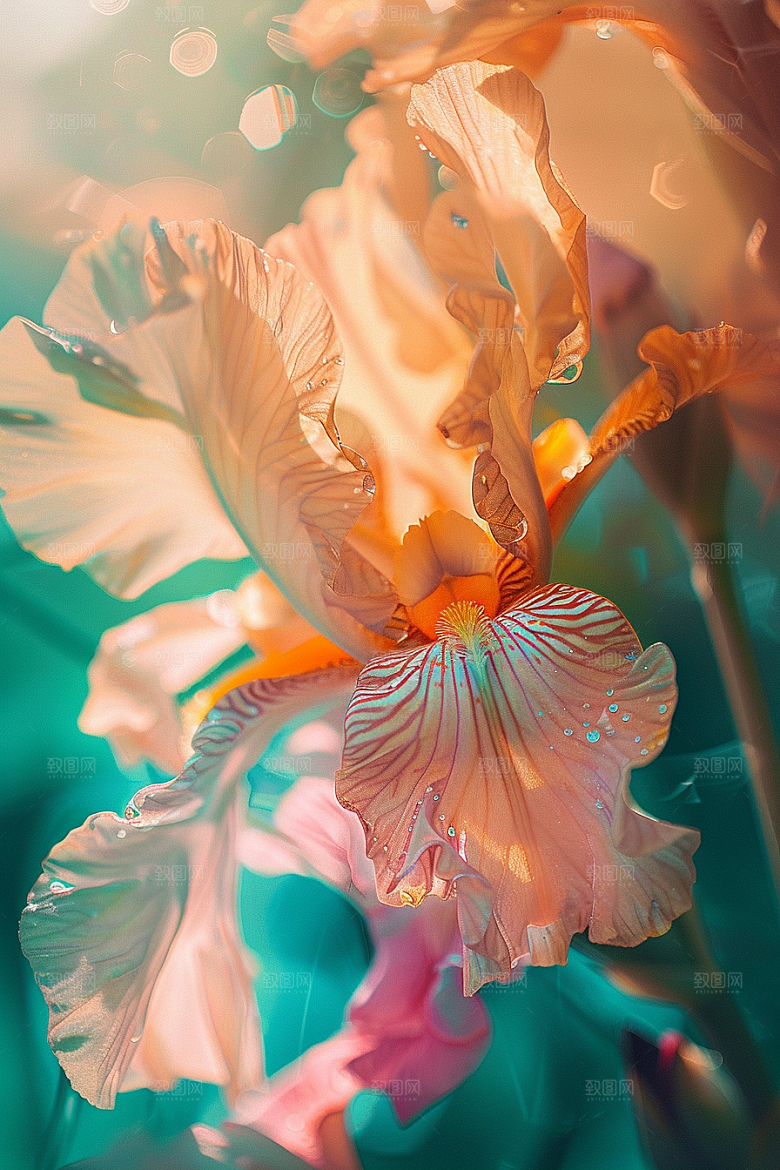 鸢尾花特写花卉素材