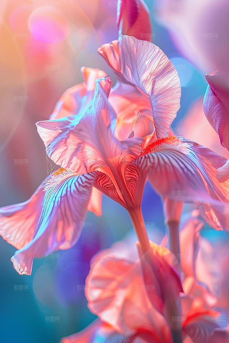 鸢尾花浪漫花卉素材