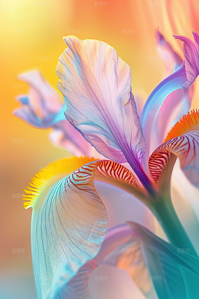 鸢尾花植物花朵素材