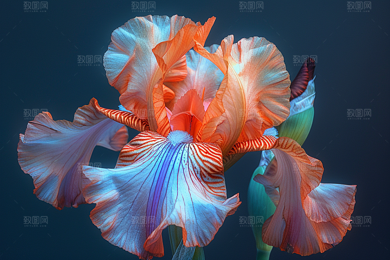 鸢尾花高清特写素材