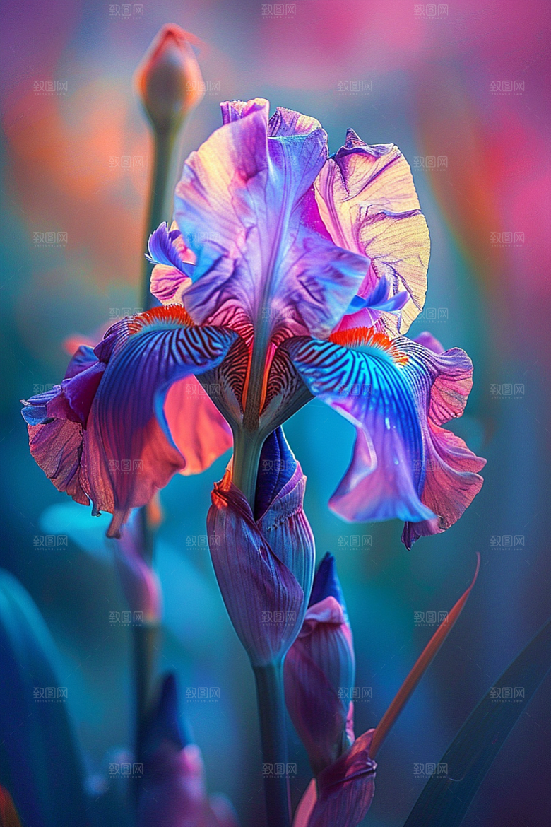 鸢尾花花卉高清素材