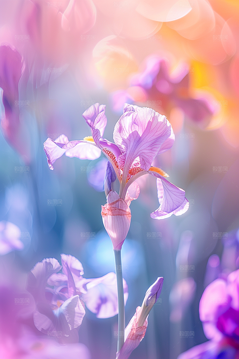 鸢尾花高清特写素材