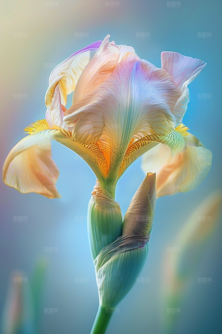鸢尾花特写花卉素材